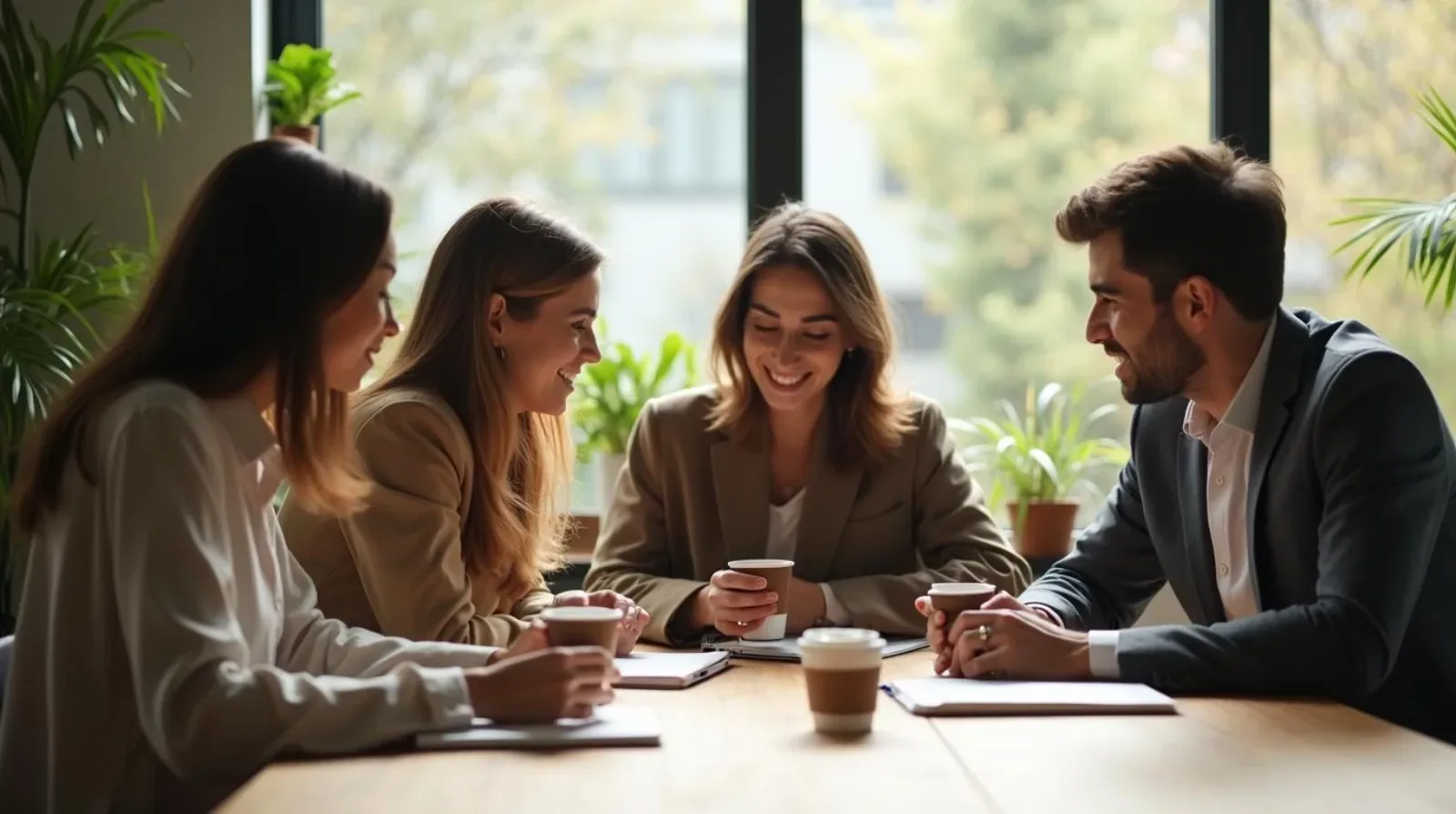 تیمی از همکاران در یک جلسه کاری